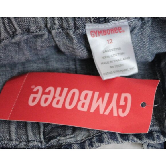 NEW 2006 Gymboree Garden Bloom Denim Shorts sz 12 Paperback Waist Bow Pockets - Picture 5 of 5